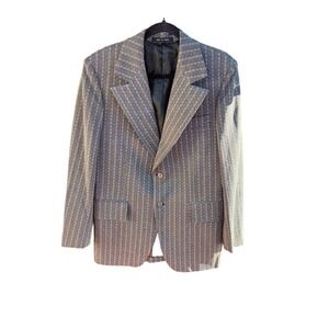 Mens Unbranded Blazer Double Knit Wrinkle Resistant Size L